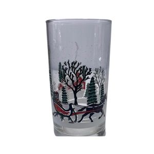 SALE - Set of 4 Vintage Christmas Glasses